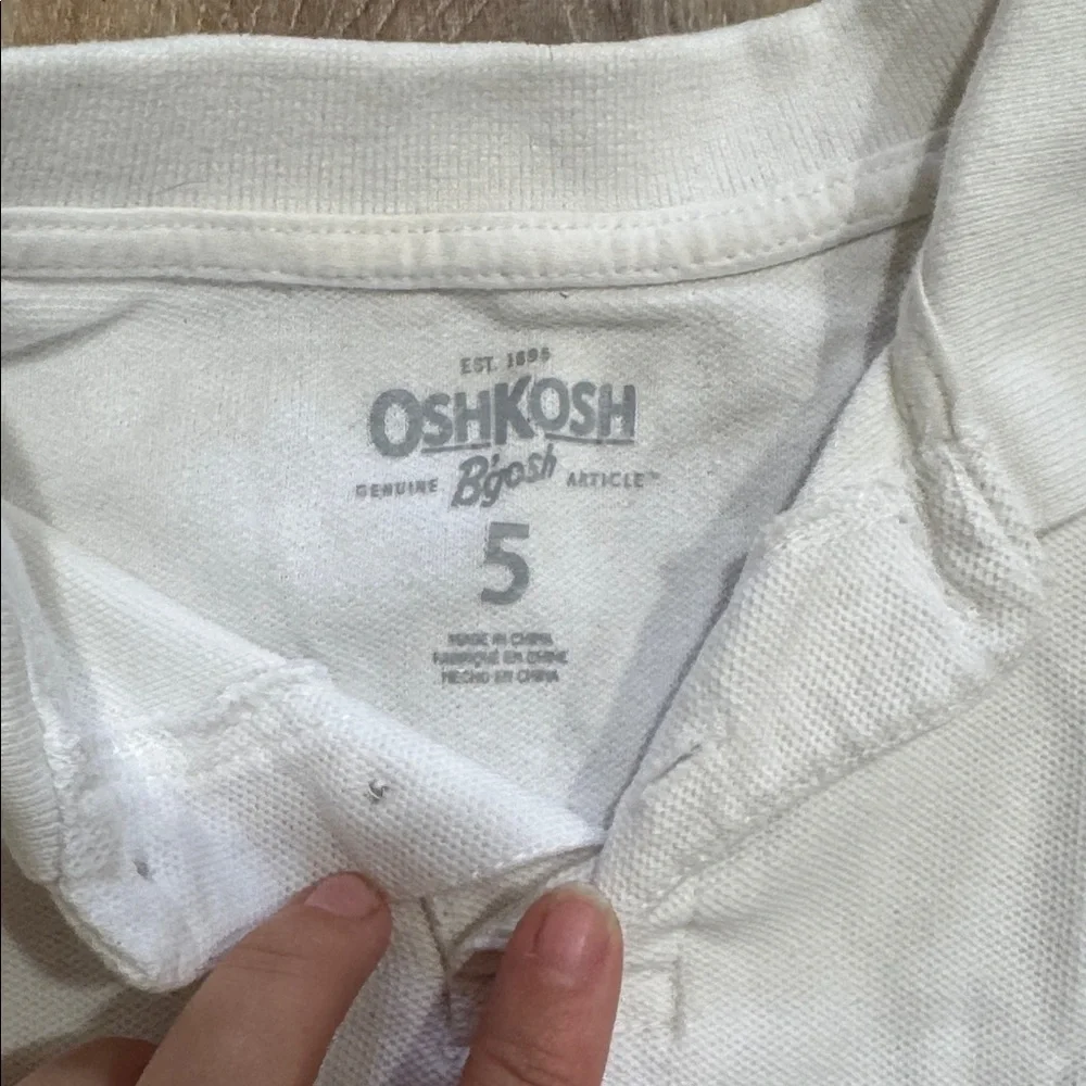 OshKosh B'gosh White Polo Shirt